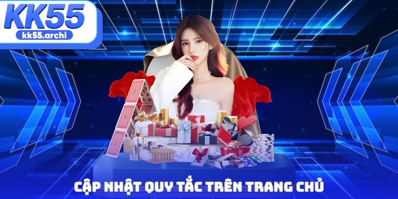 Cập nhật quy tắc trên trang chủ